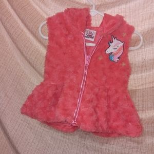 Babygirls fleece vest